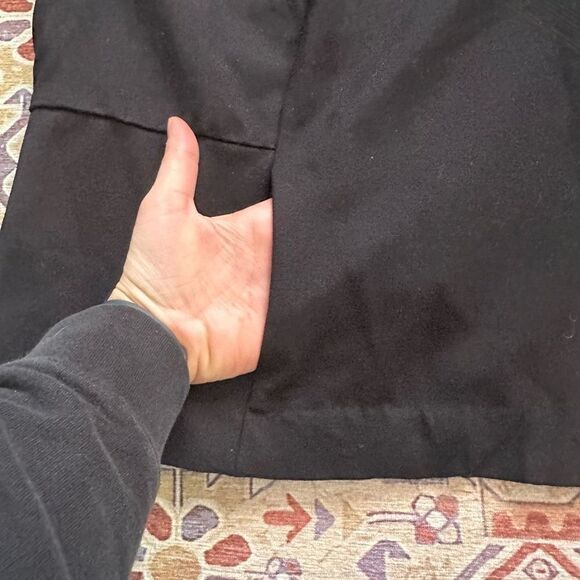 Lane Bryant women’s full zip moto style stretch blazer jacket black size 28 4XL - Picture 7 of 10